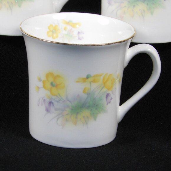3 beautiful tea/coffee mugs. Old Foley UK James Kent bone china - Picture 2 of 6